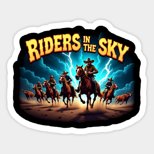 Riders in the Sky Sticker by BA